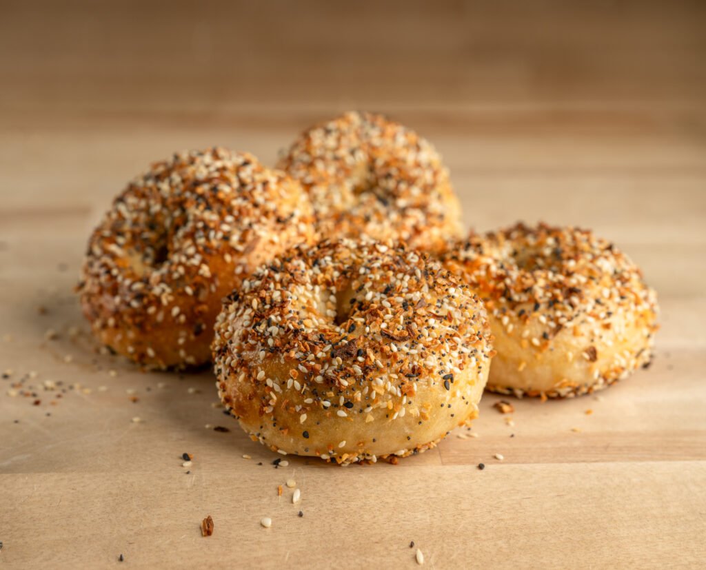 four everything spice bagels